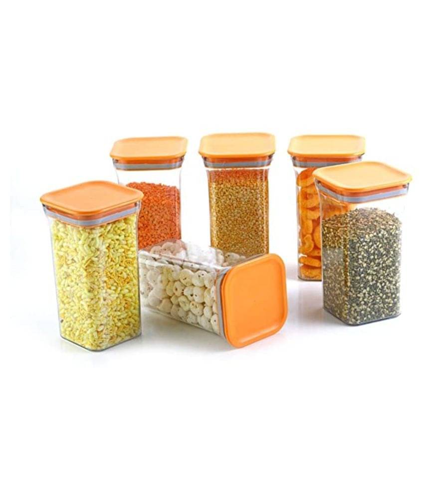     			Analog Kitchenware Dal, Pasta, Grocery Plastic Food Container Set of 6 1100 mL