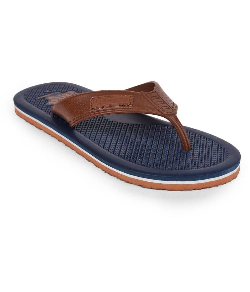     			Liberty - Navy Rubber Daily Slipper