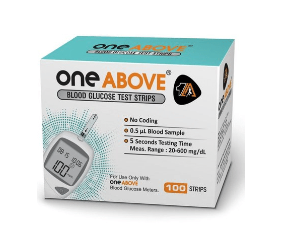     			One Above 100 Sugar Testing Strips