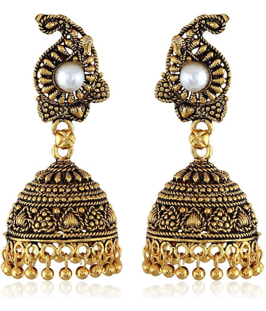 Vighanaharta Antique Finish alloy Jhumki Earring for Women and Girls - Earrings | Buy online on ZillyBuy