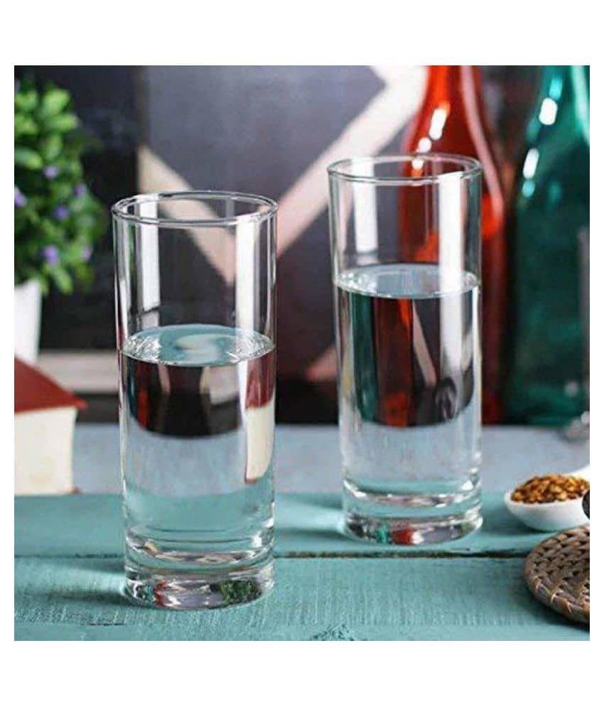 Somil Glass Drinking Glass, Transparent, Pack Of 2, 300 ml