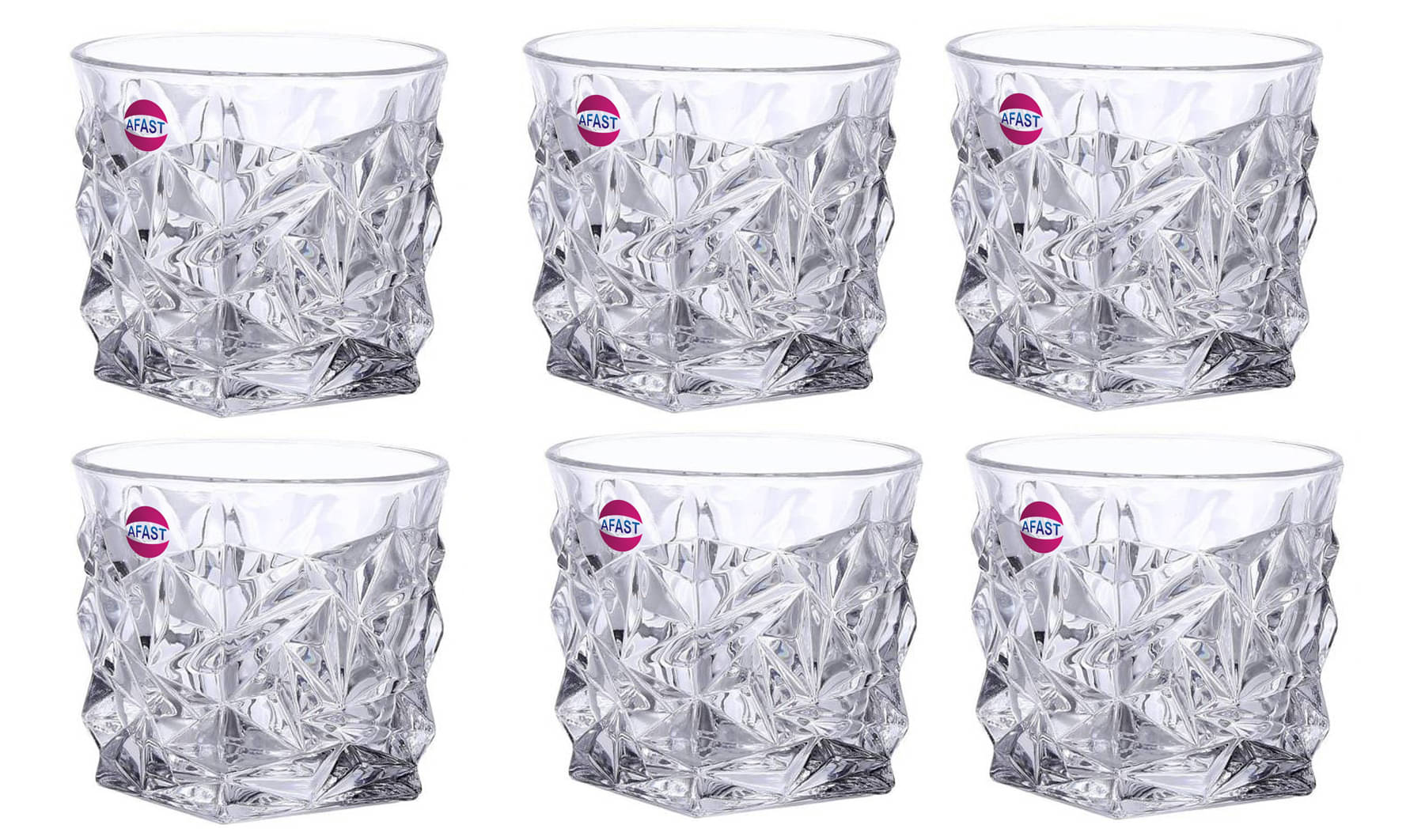     			Somil Whisky  Glasses Set,  250 ML - (Pack Of 6)