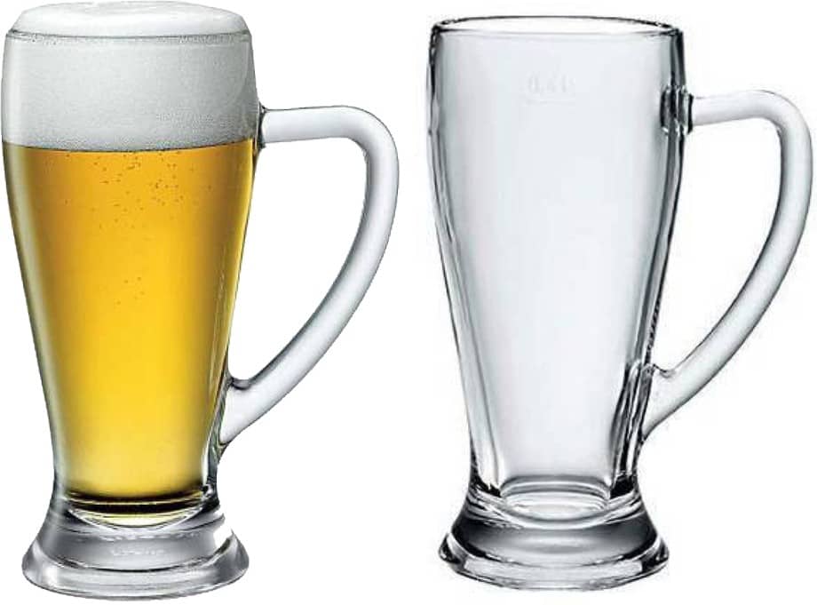 Somil Beer Mug Glasses Set,  250 ML - (Pack Of 2)