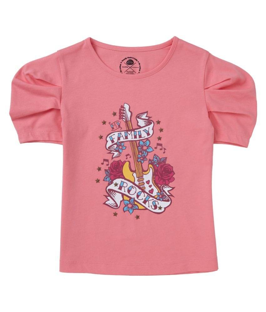     			Cub Mcpaws Pack of 1 Girls Cotton T-Shirts ( Pink )