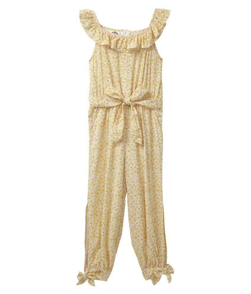     			Cub Mcpaws Girls Rayon Jumpsuit ( Pack of 1 , Yellow )