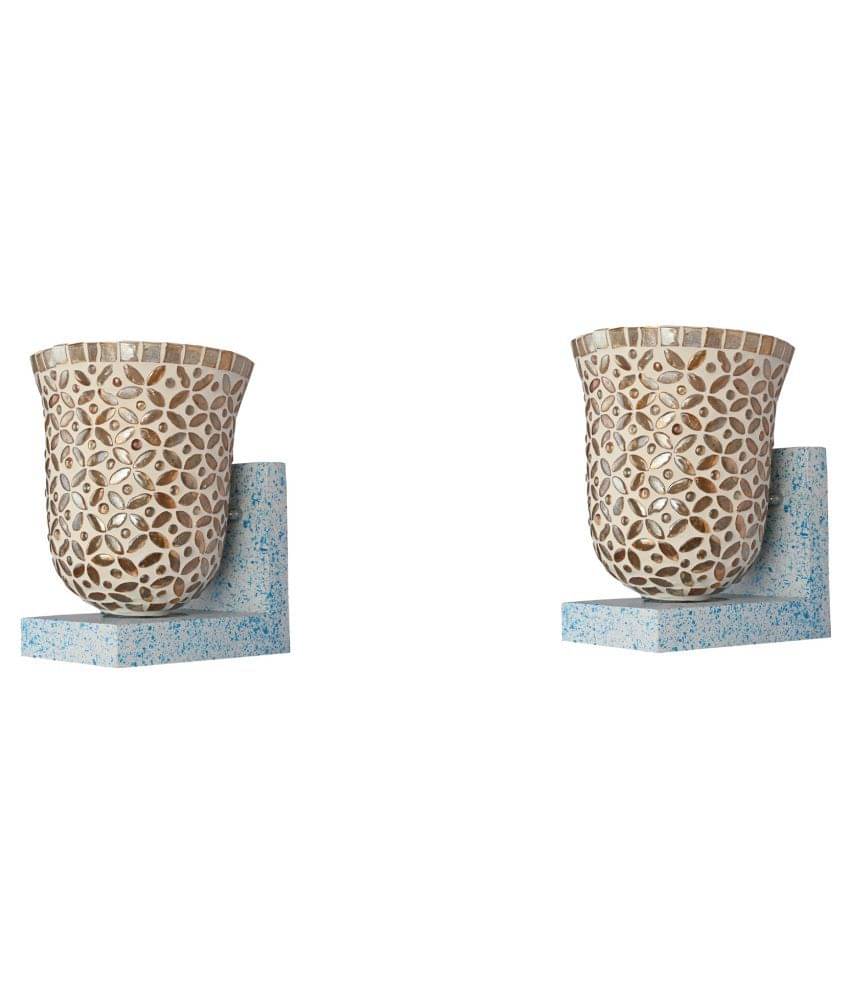 Somil Decorative Wall Lamp Light Glass Wall Light Brown - Pack of 2 Somil Decorative Wall Lamp Light Glass Wall Light Brown - Pack of 2