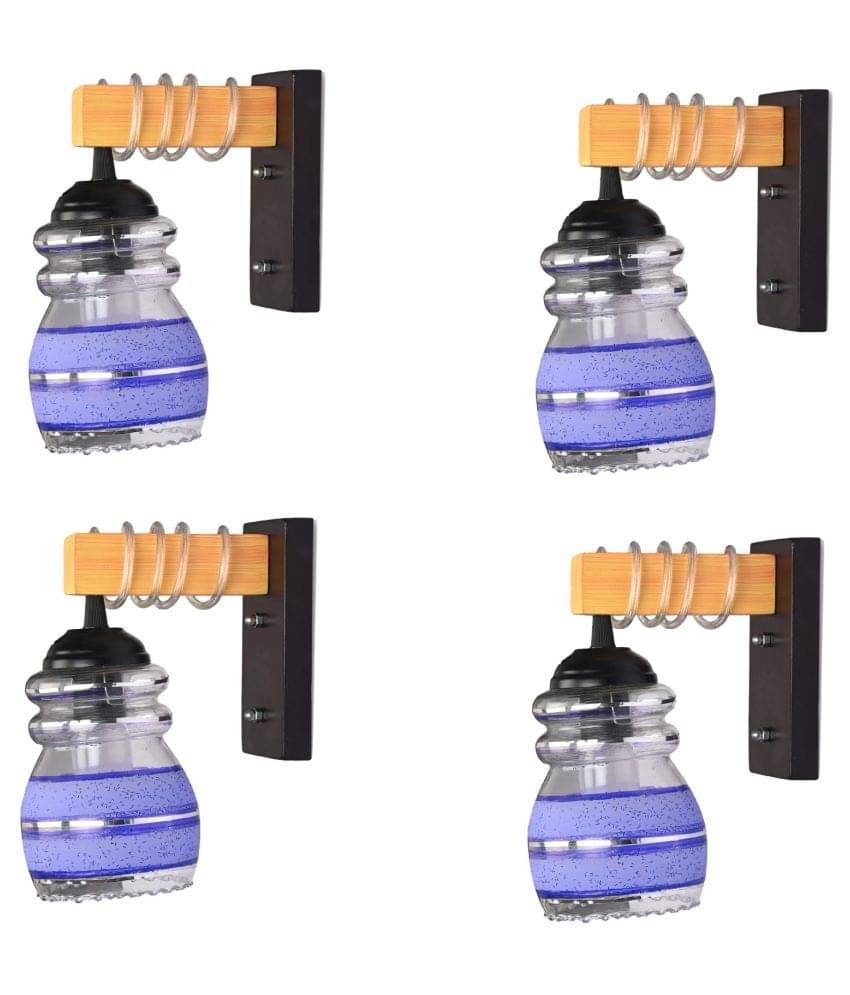 Somil Decorative Wall Lamp Light Glass Wall Light Multi - Pack of 4     			Somil Decorative Wall Lamp Light Glass Wall Light Multi - Pack of 4