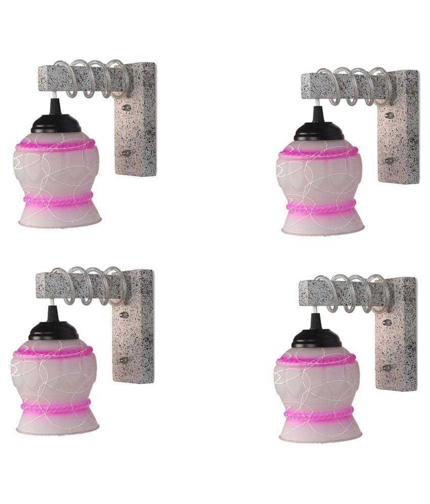 Somil Decorative Wall Lamp Light Glass Wall Light Multi - Pack of 4     			Somil Decorative Wall Lamp Light Glass Wall Light Multi - Pack of 4