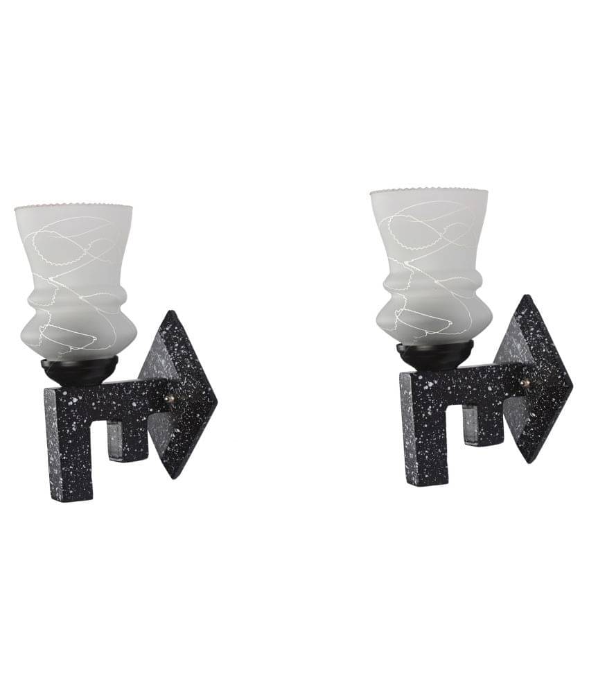     			Somil Decorative Wall Lamp Light Glass Wall Light Multi - Pack of 2