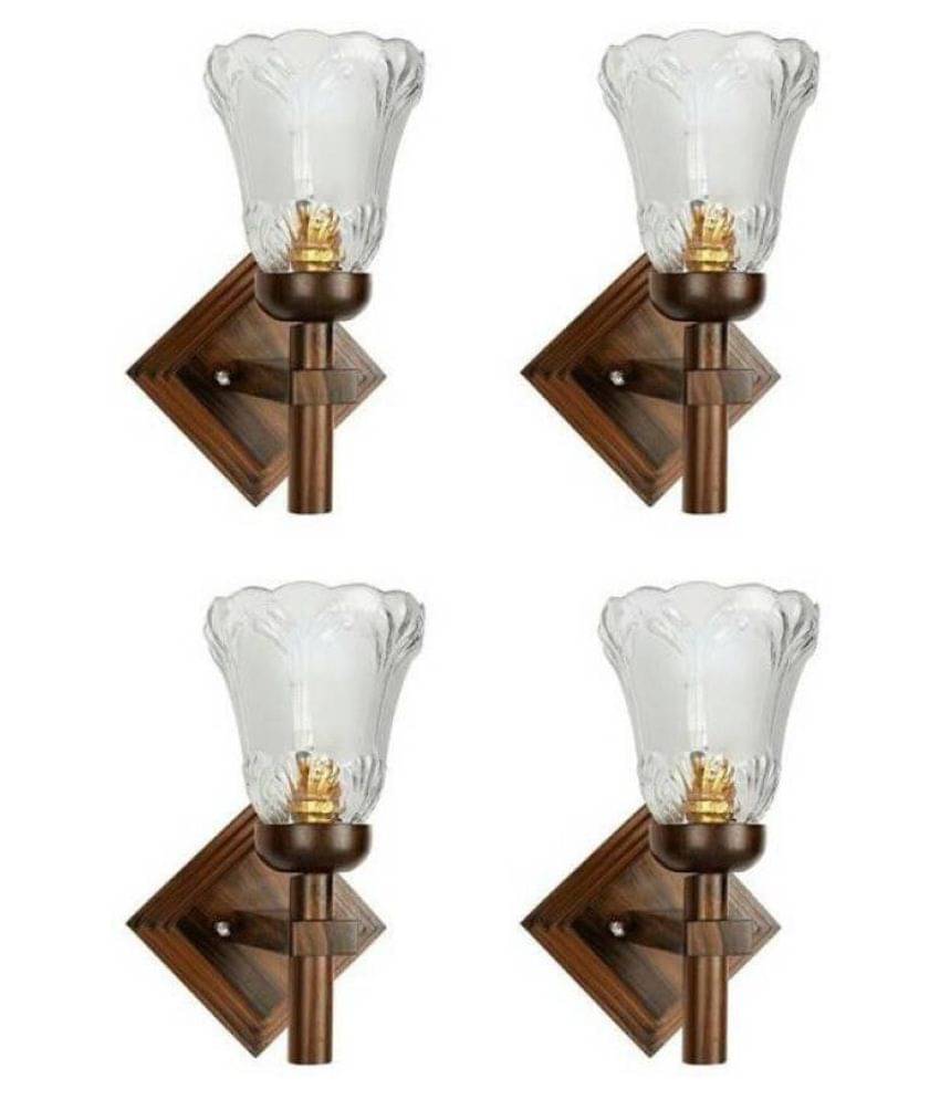 Somil Decorative Wall Lamp Light Glass Wall Light Multi - Pack of 4     			Somil Decorative Wall Lamp Light Glass Wall Light Multi - Pack of 4