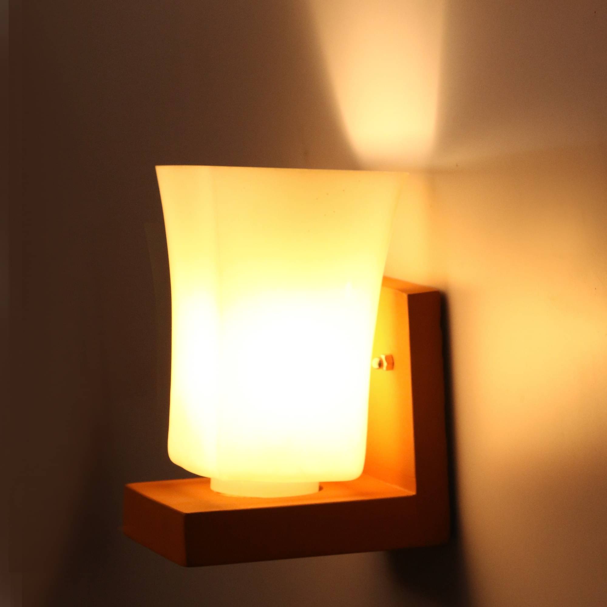 Somil Decorative Wall Lamp Light Glass Wall Light White - Pack of 1 Somil Decorative Wall Lamp Light Glass Wall Light White - Pack of 1