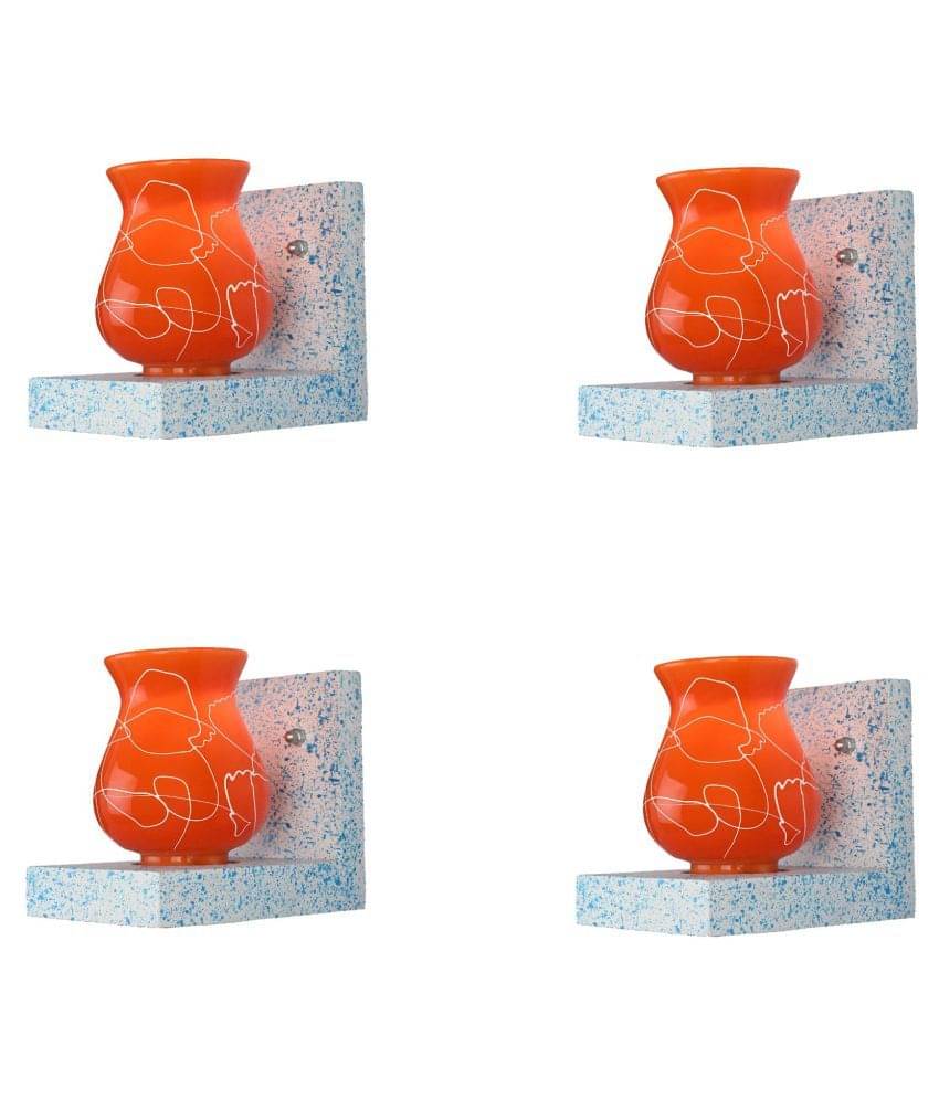 Somil Decorative Wall Lamp Light Glass Wall Light Orange - Pack of 4 Somil Decorative Wall Lamp Light Glass Wall Light Orange - Pack of 4