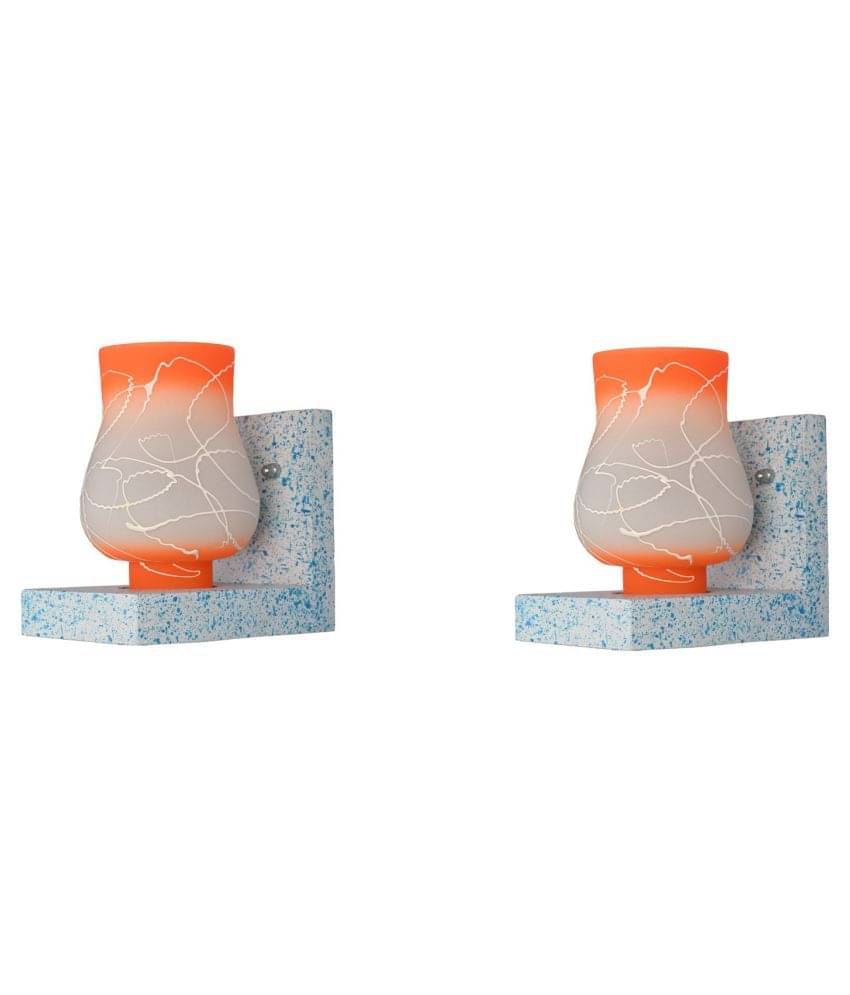 Somil Decorative Wall Lamp Light Glass Wall Light Multi - Pack of 2     			Somil Decorative Wall Lamp Light Glass Wall Light Multi - Pack of 2