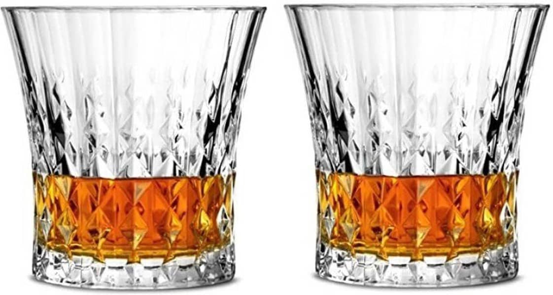 Somil Whisky  Glasses Set,  200 ML - (Pack Of 2)