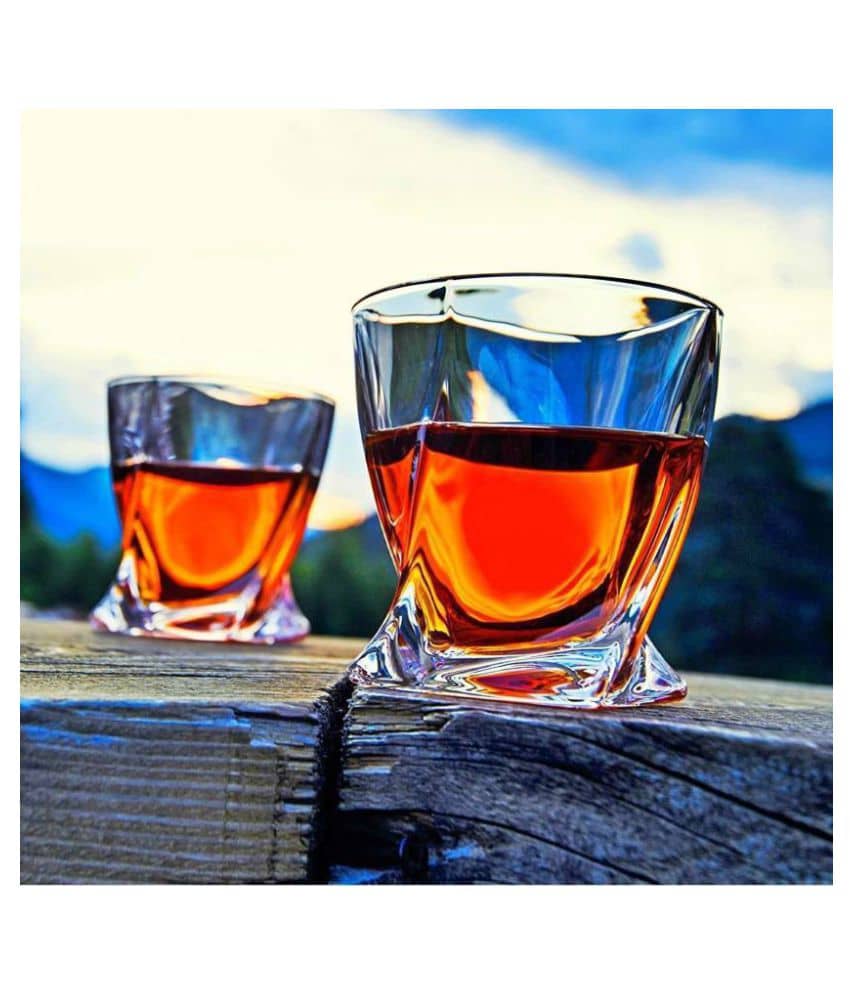 Somil Whisky  Glasses Set,  270 ML - (Pack Of 2)