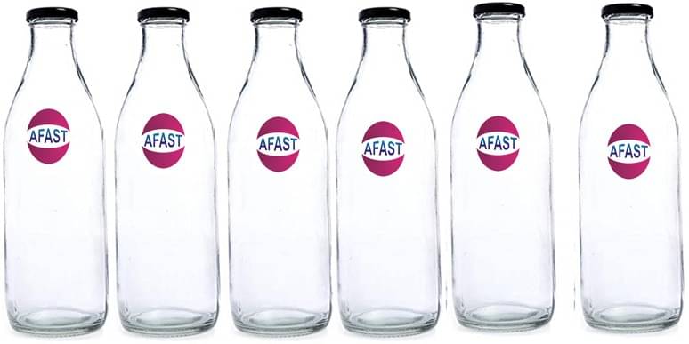     			Somil Glass Storage Bottle, Transparent, Pack Of 3, 300 ml