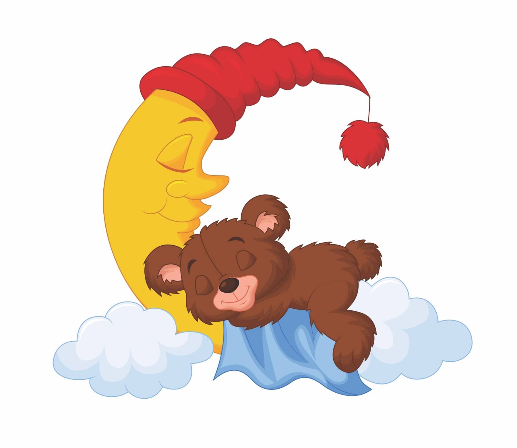 Asmi Collection Cute Teddy Bear Sleeping on Moon Wall Sticker ( 60 x 70 cms ) Asmi Collection Cute Teddy Bear Sleeping on Moon Wall Sticker ( 60 x 70 cms )