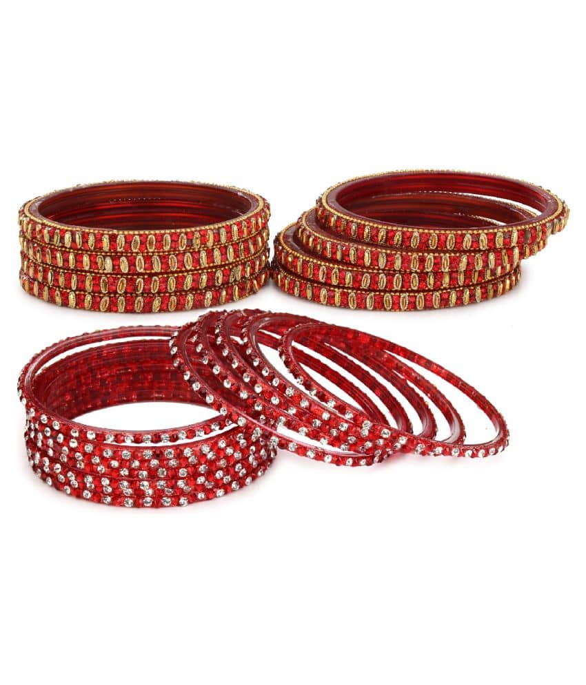 Somil Designer Wedding Fancy Glass Bangle Set For Party, Marriage, Function And Daily Use - Bangles & Bracelets | Buy online on ZillyBuy