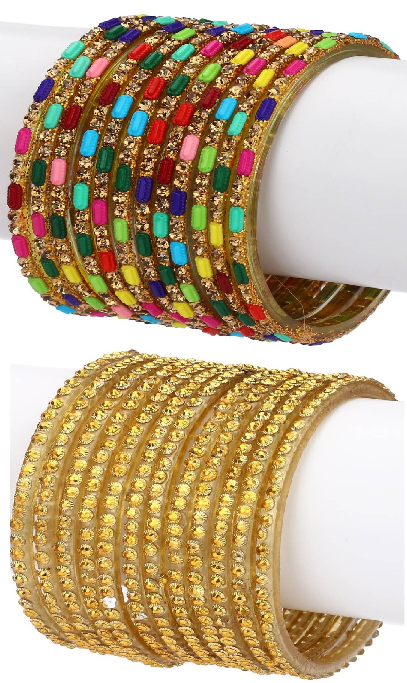 Somil Designer Wedding Fancy Glass Bangle Set For Party, Marriage, Function And Daily Use Somil Designer Wedding Fancy Glass Bangle Set For Party, Marriage, Function And Daily Use