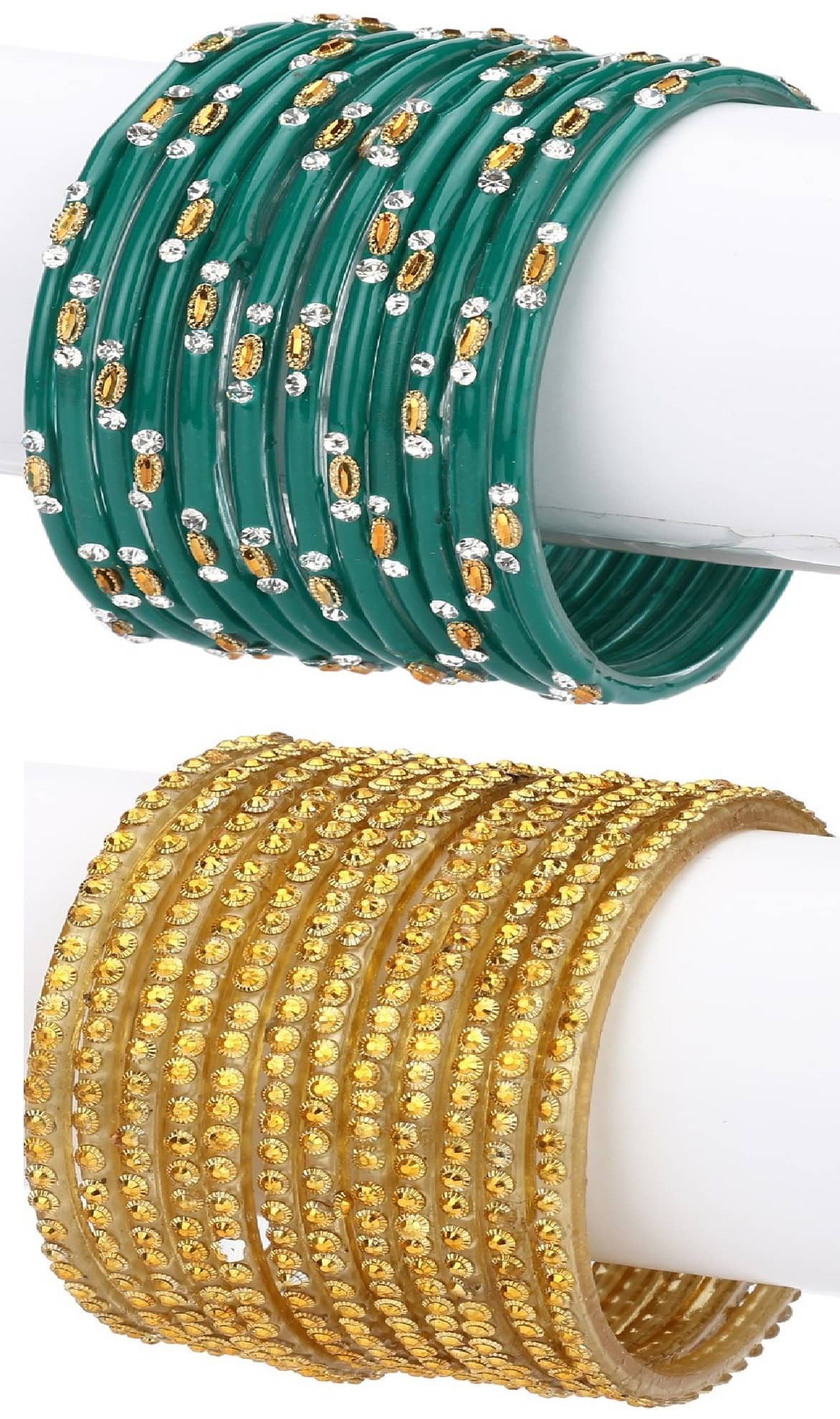 Somil Designer Wedding Fancy Glass Bangle Set For Party, Marriage, Function And Daily Use - Bangles & Bracelets | Buy online on ZillyBuy