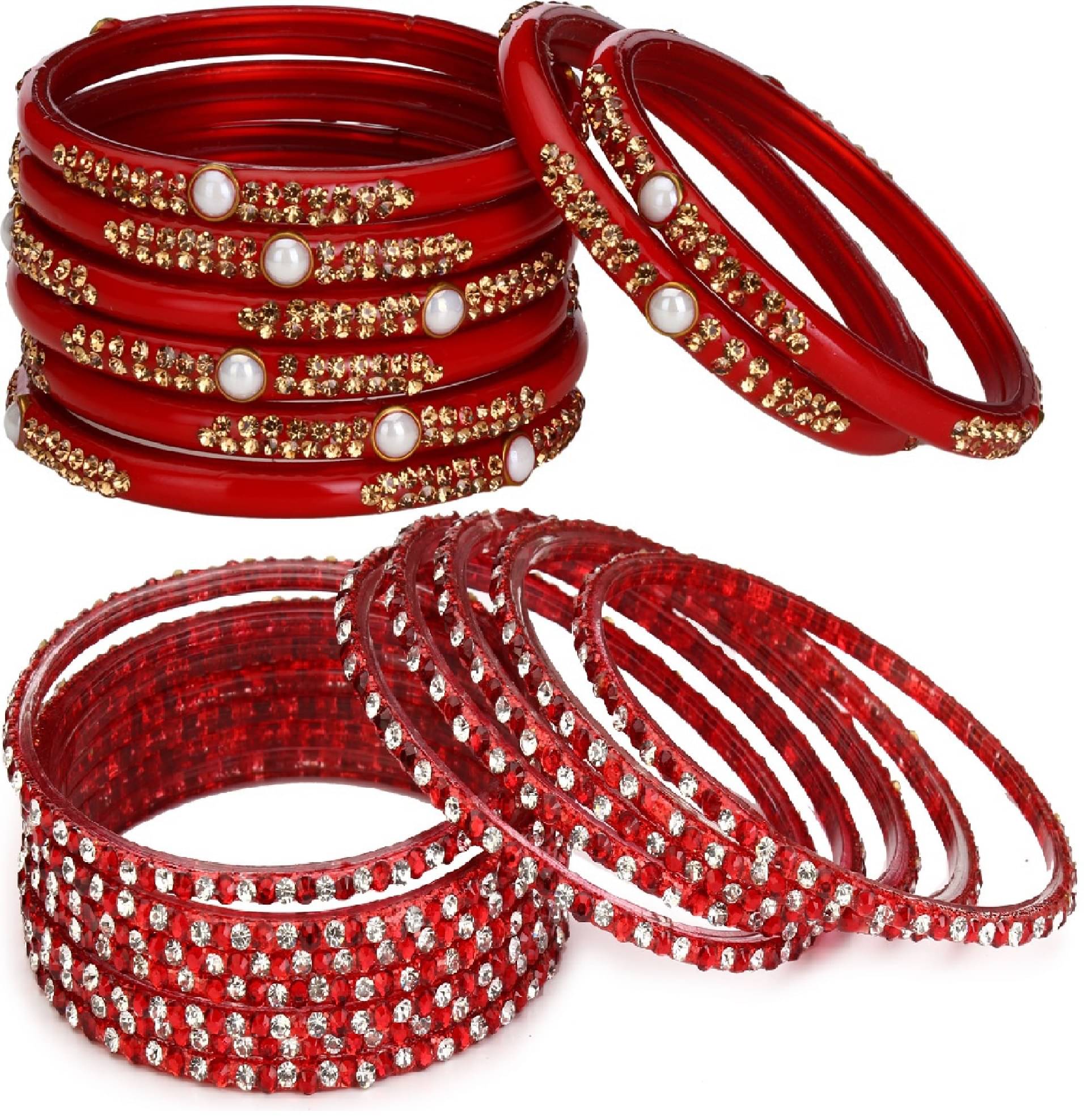 Somil Designer Wedding Fancy Glass Bangle Set For Party, Marriage, Function And Daily Use Somil Designer Wedding Fancy Glass Bangle Set For Party, Marriage, Function And Daily Use