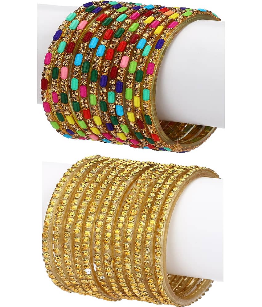 Somil Designer Wedding Fancy Glass Bangle Set For Party, Marriage, Function And Daily Use - Bangles & Bracelets | Buy online on ZillyBuy