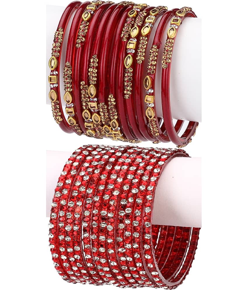 Somil Designer Wedding Fancy Glass Bangle Set For Party, Marriage, Function And Daily Use - Bangles & Bracelets | Buy online on ZillyBuy