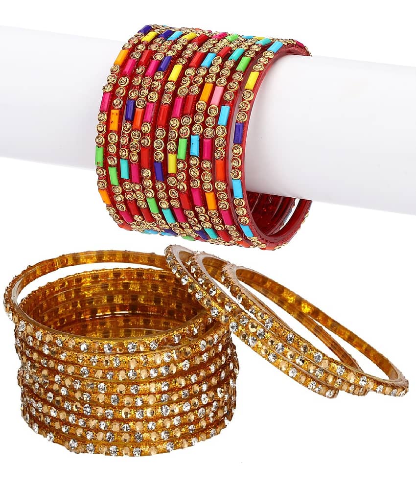 Somil Designer Wedding Fancy Glass Bangle Set For Party, Marriage, Function And Daily Use - Bangles & Bracelets | Buy online on ZillyBuy
