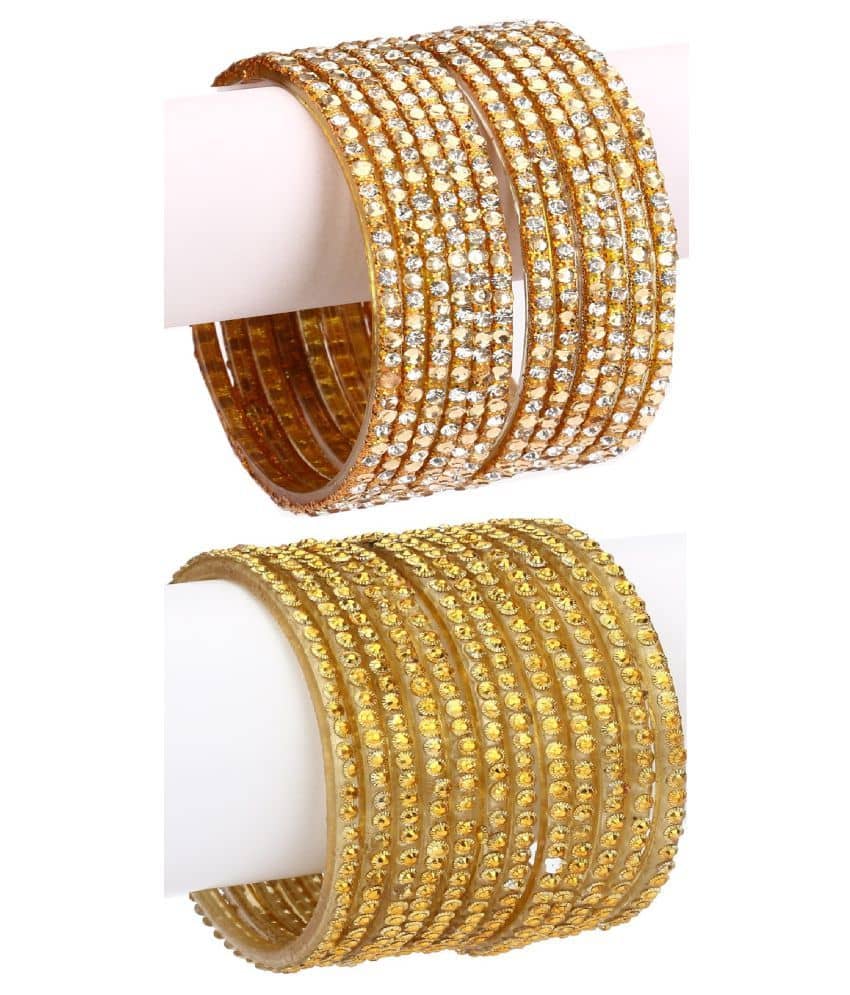 Somil Designer Wedding Fancy Glass Bangle Set For Party, Marriage, Function And Daily Use - Bangles & Bracelets | Buy online on ZillyBuy