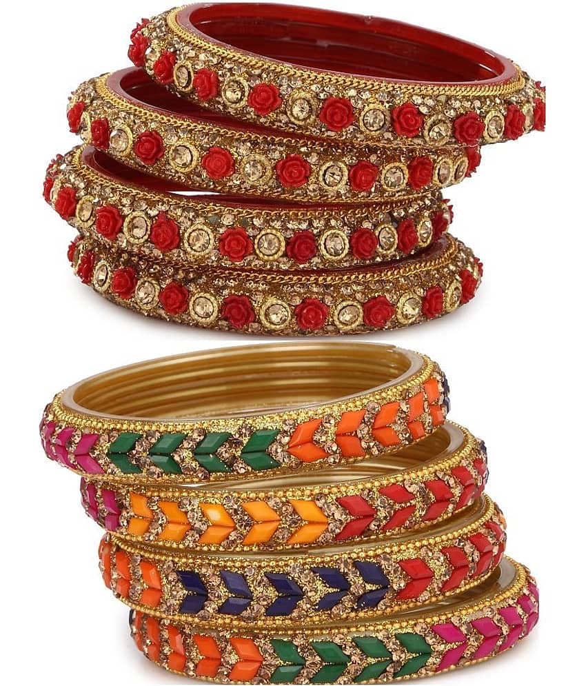 Somil Designer Wedding Fancy Glass Bangle Set For Party, Marriage, Function And Daily Use - Bangles & Bracelets | Buy online on ZillyBuy