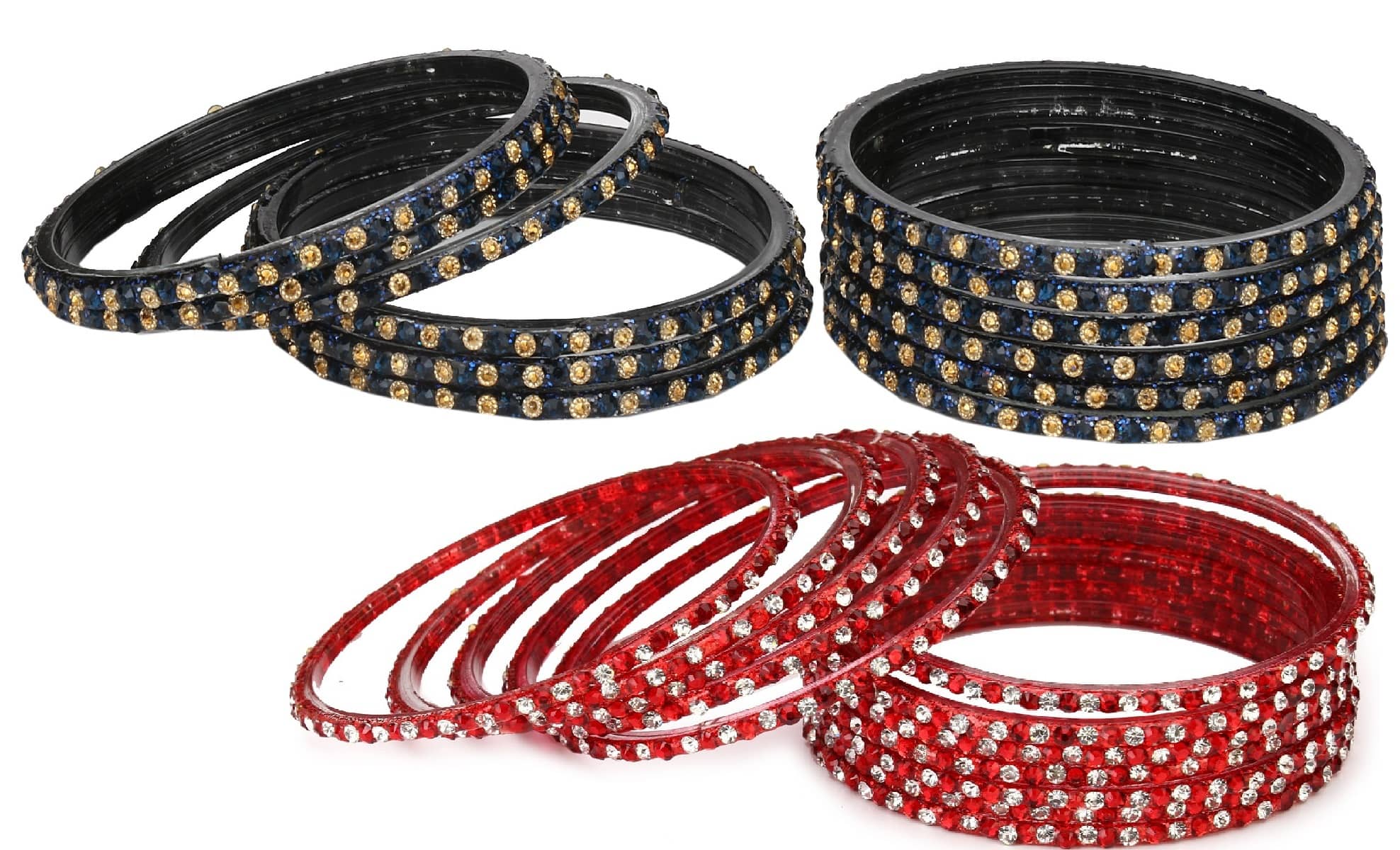 Somil Designer Wedding Fancy Glass Bangle Set For Party, Marriage, Function And Daily Use - Bangles & Bracelets | Buy online on ZillyBuy