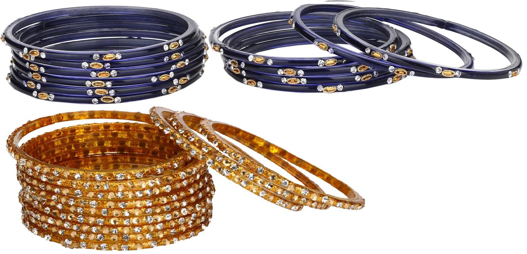 Somil Designer Wedding Fancy Glass Bangle Set For Party, Marriage, Function And Daily Use - Bangles & Bracelets | Buy online on ZillyBuy