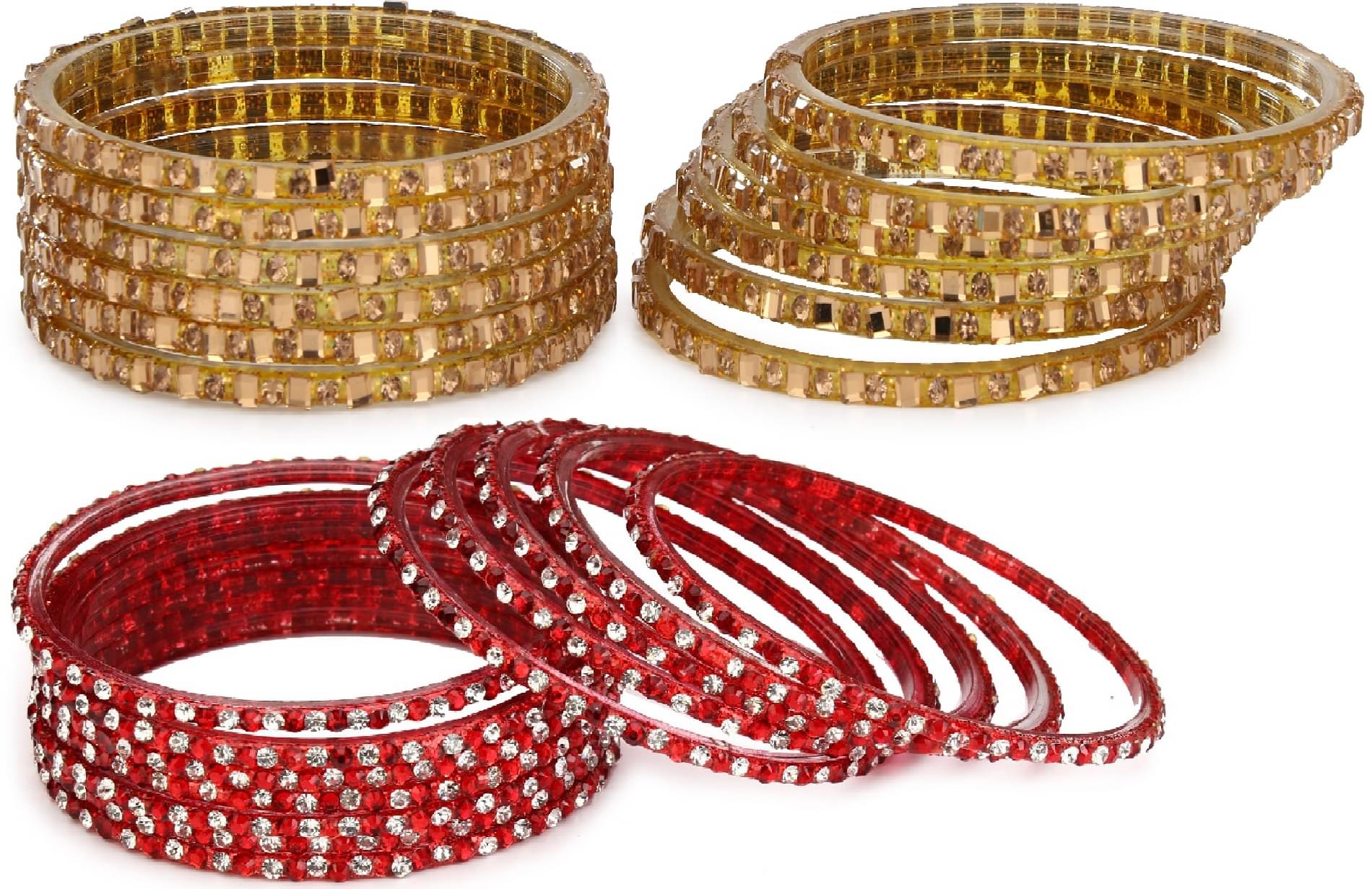 Somil Designer Wedding Fancy Glass Bangle Set For Party, Marriage, Function And Daily Use Somil Designer Wedding Fancy Glass Bangle Set For Party, Marriage, Function And Daily Use