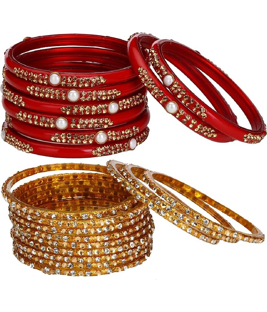 Somil Designer Wedding Fancy Glass Bangle Set For Party, Marriage, Function And Daily Use - Bangles & Bracelets | Buy online on ZillyBuy
