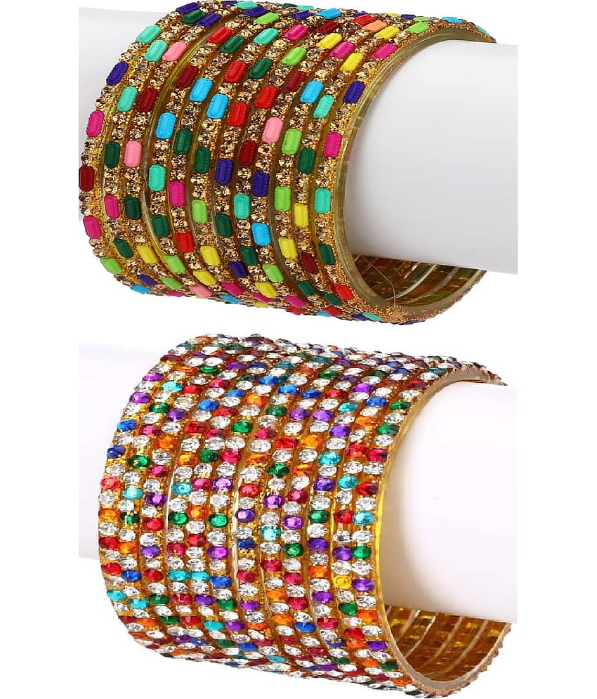Somil Designer Wedding Fancy Glass Bangle Set For Party, Marriage, Function And Daily Use - Bangles & Bracelets | Buy online on ZillyBuy
