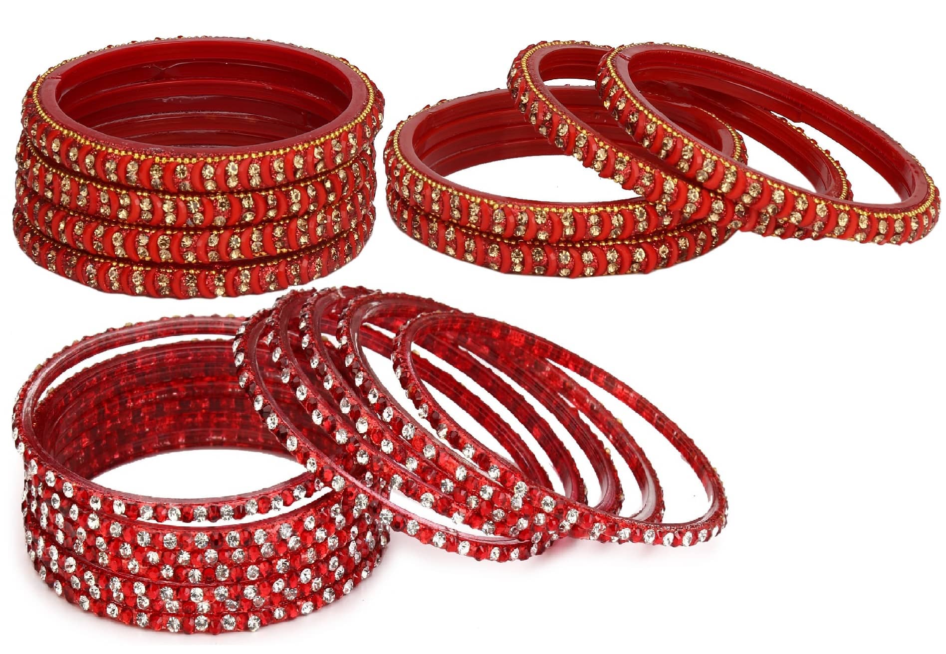 Somil Designer Wedding Fancy Glass Bangle Set For Party, Marriage, Function And Daily Use - Bangles & Bracelets | Buy online on ZillyBuy
