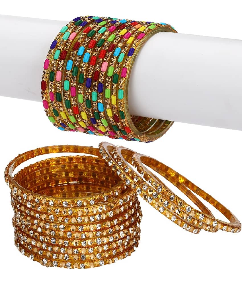 Somil Designer Wedding Fancy Glass Bangle Set For Party, Marriage, Function And Daily Use - Bangles & Bracelets | Buy online on ZillyBuy