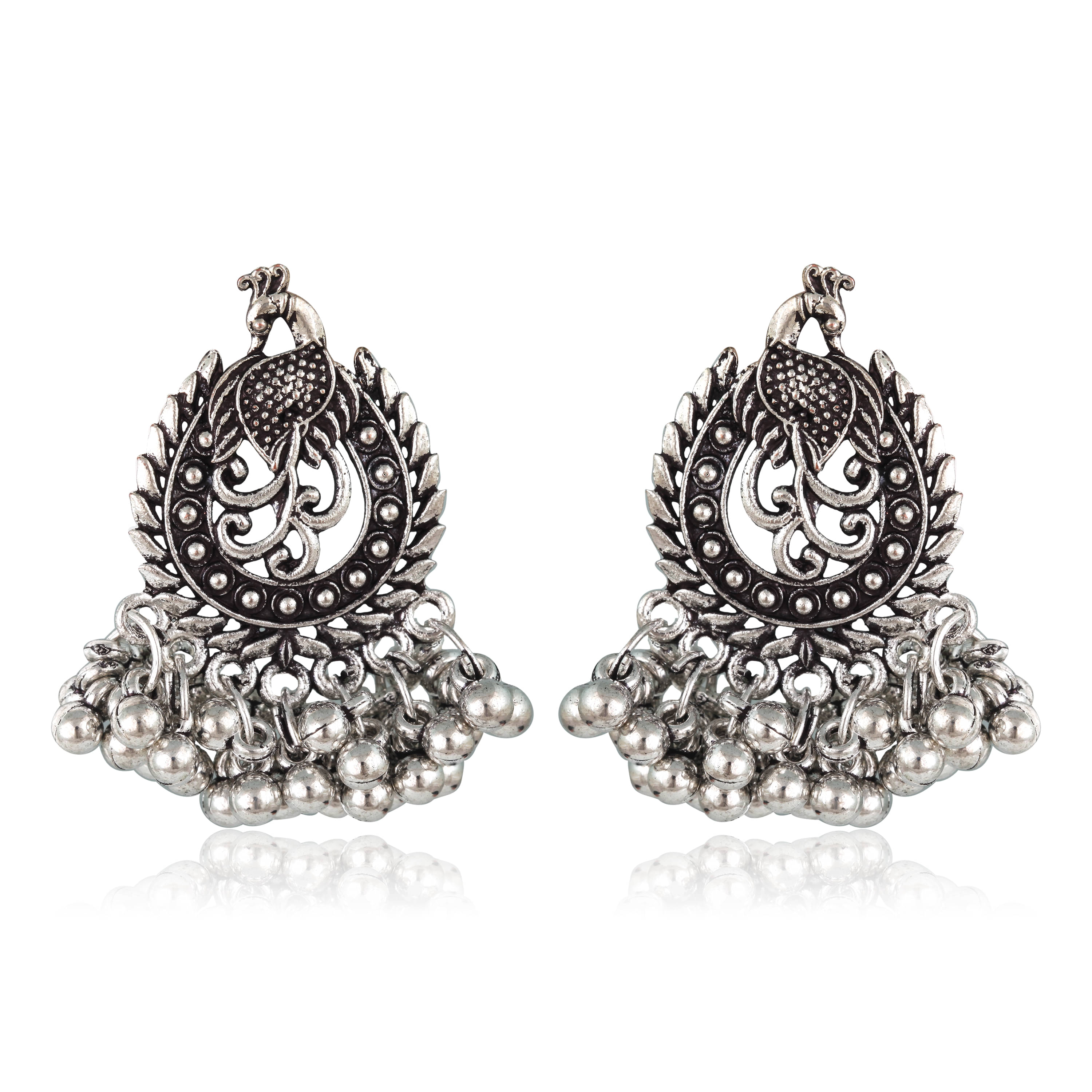     			Vighnaharta - Black Drop Earrings ( Pack of 1 )