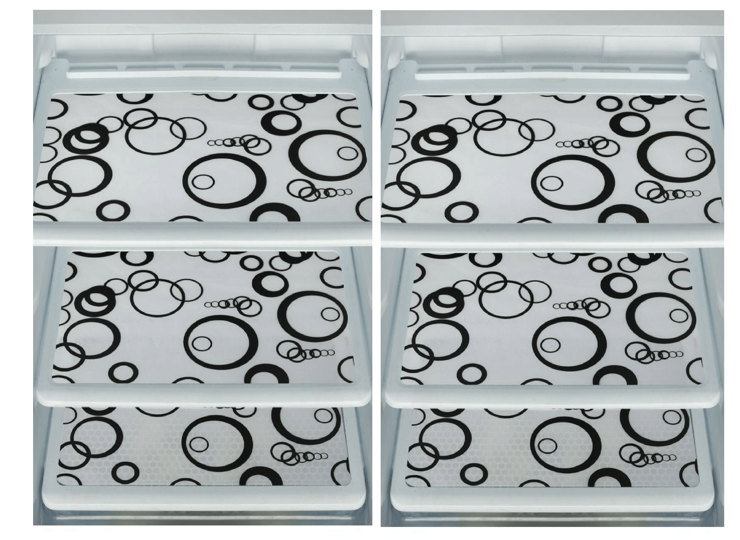     			Exopick - Multicolor PVC Fridge  Mats (Pack of 6)