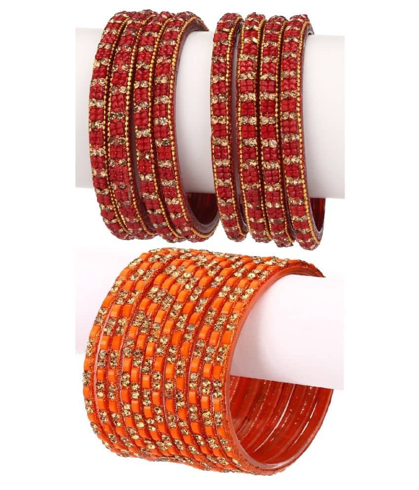 Somil Designer Wedding Fancy Glass Bangle Set For Party, Marriage, Function And Daily Use - Bangles & Bracelets | Buy online on ZillyBuy