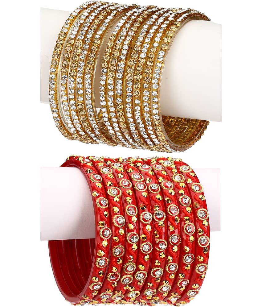 Somil Designer Wedding Fancy Glass Bangle Set For Party, Marriage, Function And Daily Use - Bangles & Bracelets | Buy online on ZillyBuy