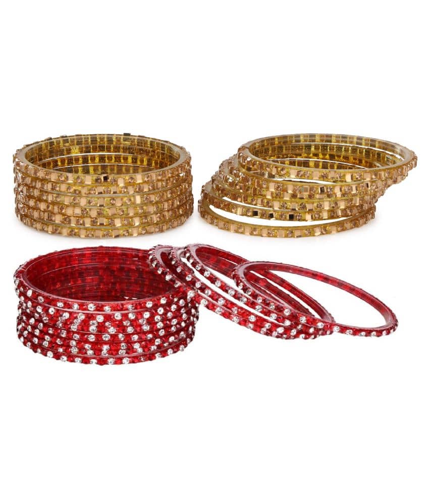 Somil Designer Wedding Fancy Glass Bangle Set For Party, Marriage, Function And Daily Use - Bangles & Bracelets | Buy online on ZillyBuy