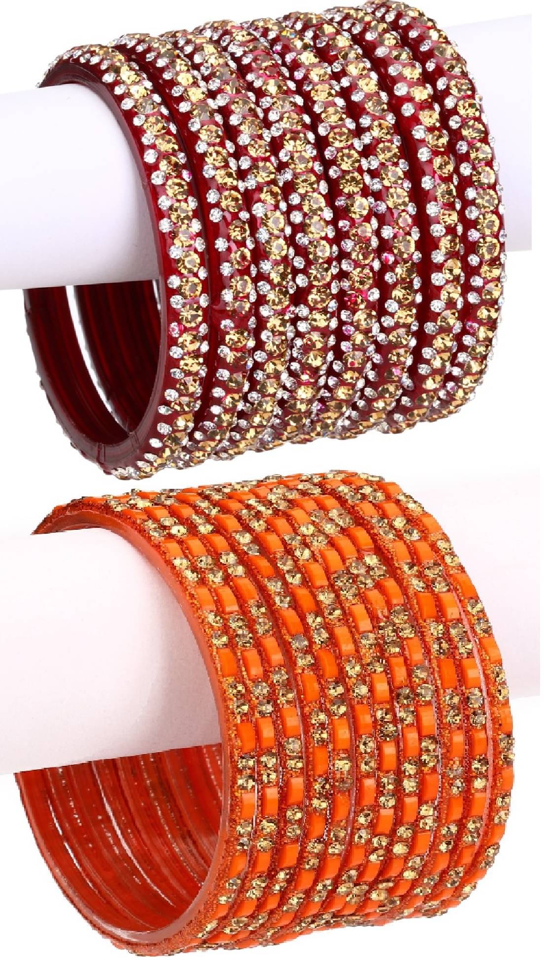 Somil Designer Wedding Fancy Glass Bangle Set For Party, Marriage, Function And Daily Use Somil Designer Wedding Fancy Glass Bangle Set For Party, Marriage, Function And Daily Use