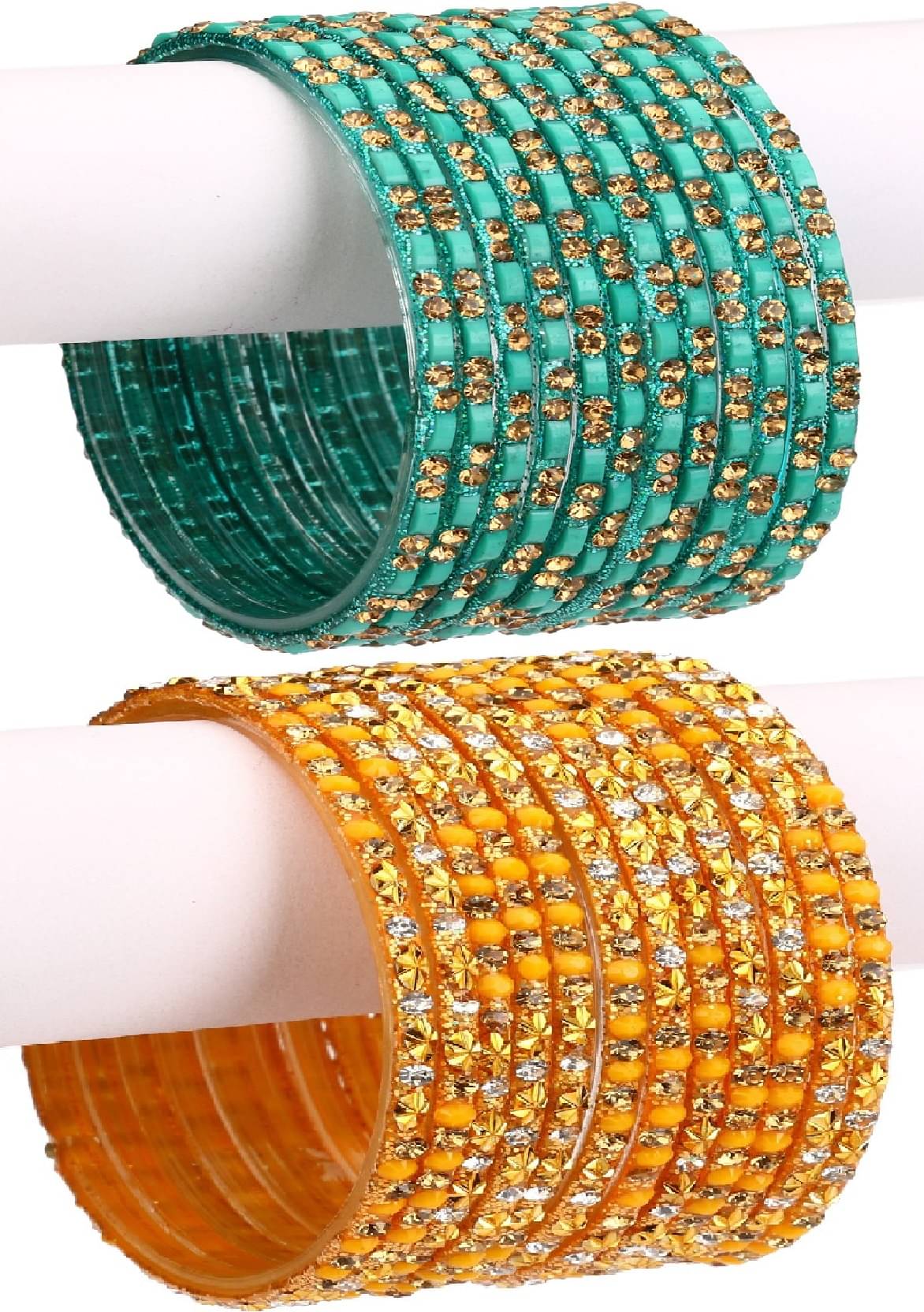 Somil Designer Wedding Fancy Glass Bangle Set For Party, Marriage, Function And Daily Use Somil Designer Wedding Fancy Glass Bangle Set For Party, Marriage, Function And Daily Use
