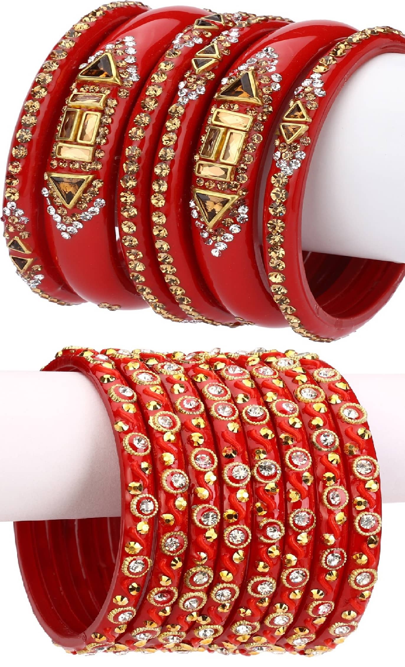 Somil Designer Wedding Fancy Glass Bangle Set For Party, Marriage, Function And Daily Use - Bangles & Bracelets | Buy online on ZillyBuy
