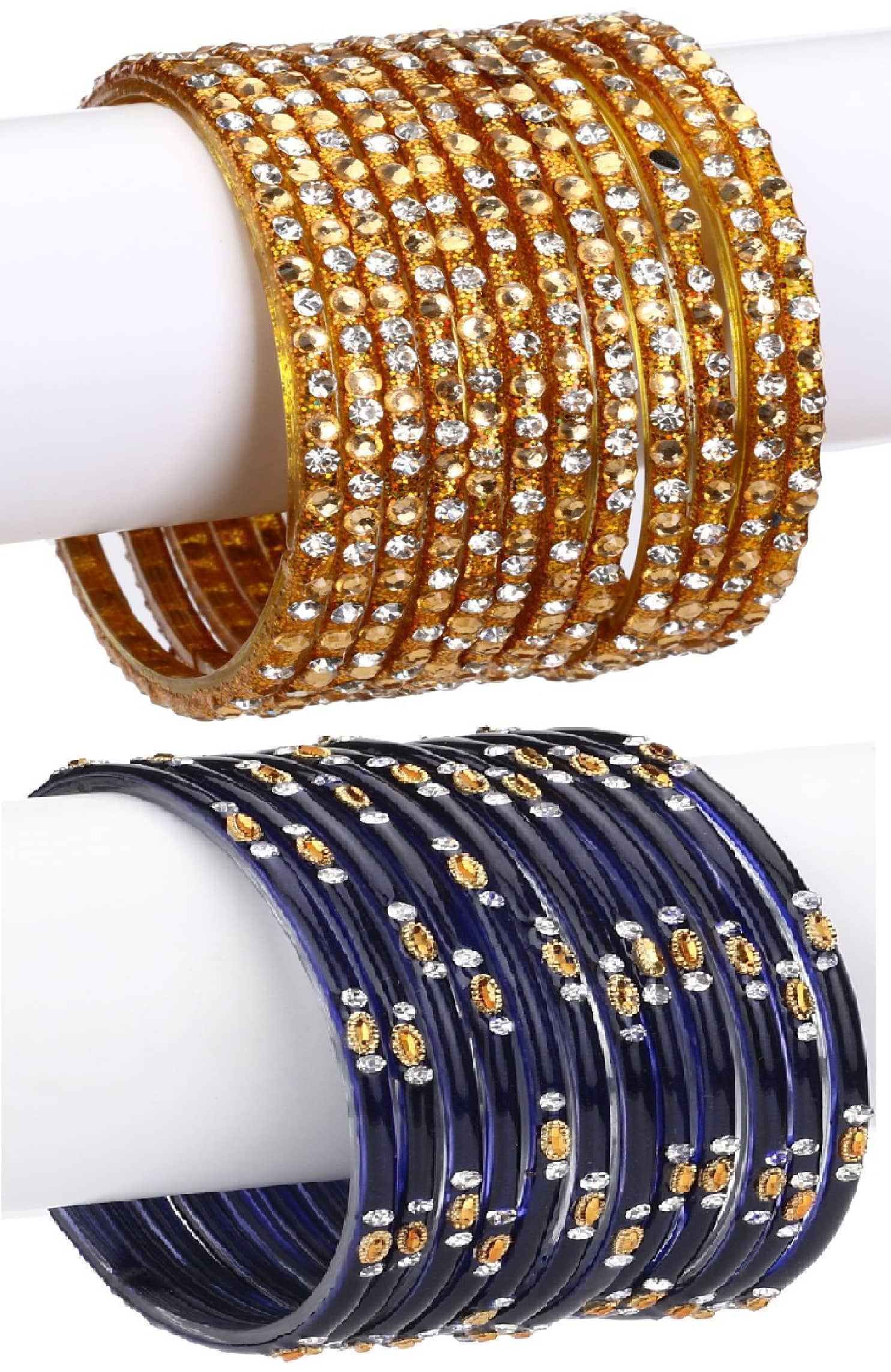 Somil Designer Wedding Fancy Glass Bangle Set For Party, Marriage, Function And Daily Use - Bangles & Bracelets | Buy online on ZillyBuy
