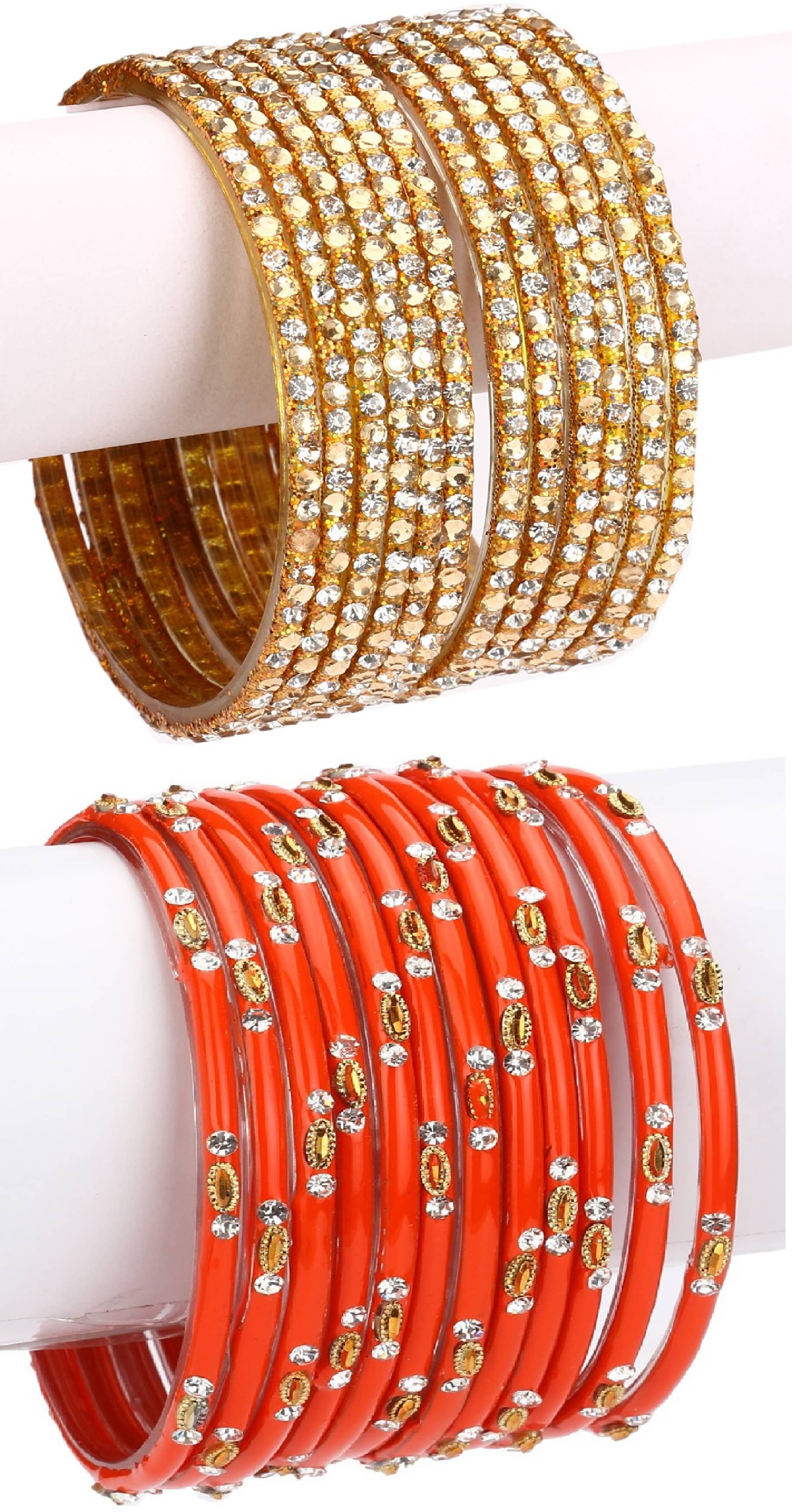Somil Designer Wedding Fancy Glass Bangle Set For Party, Marriage, Function And Daily Use - Bangles & Bracelets | Buy online on ZillyBuy