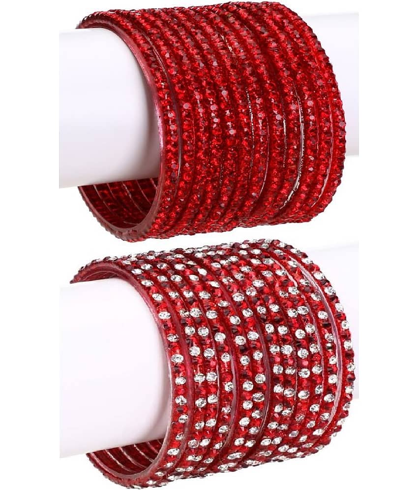 Somil - Maroon Bangle Set (Pack of 2) - Bangles & Bracelets | Buy online on ZillyBuy