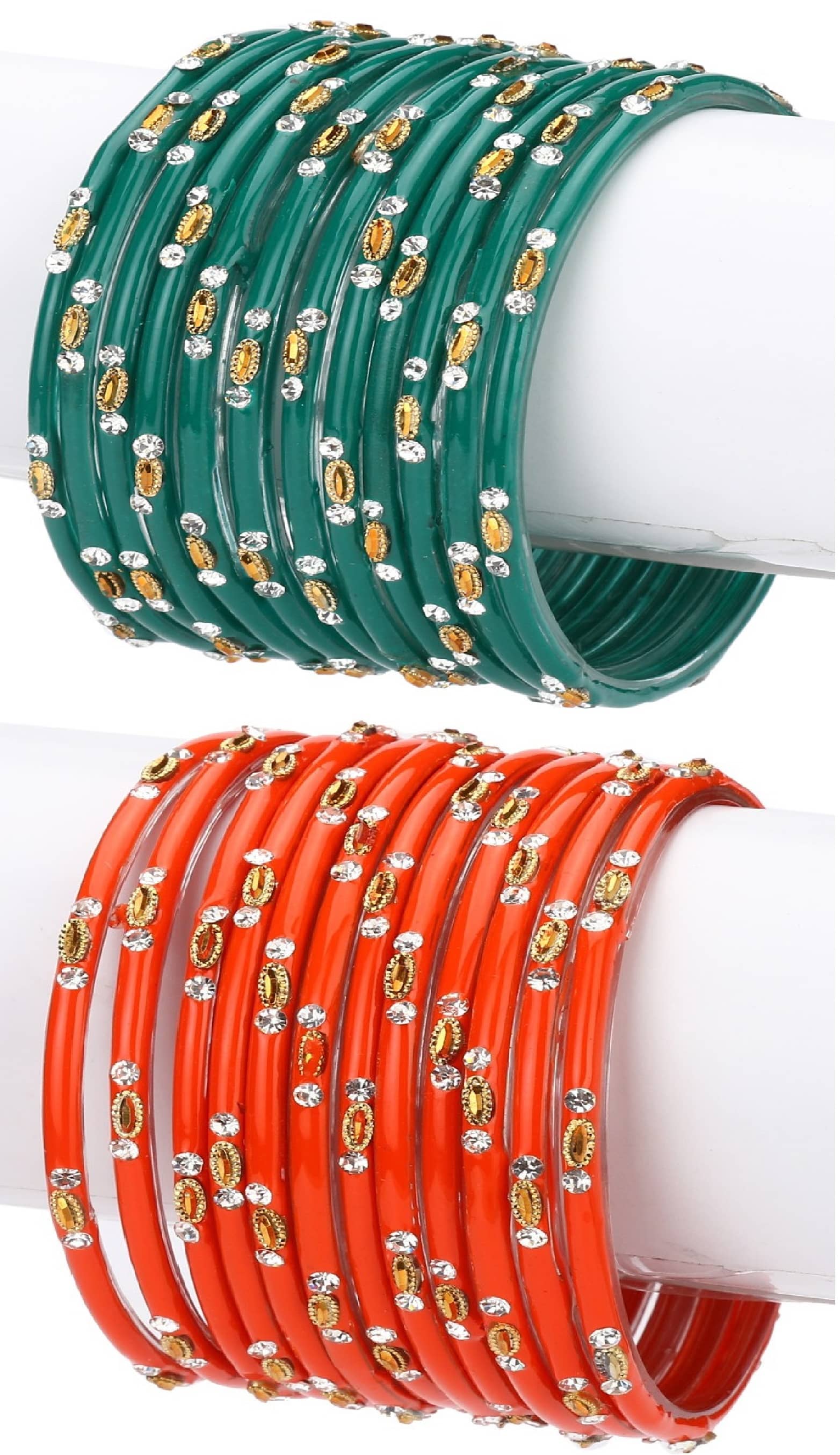 Somil Designer Wedding Fancy Glass Bangle Set For Party, Marriage, Function And Daily Use - Bangles & Bracelets | Buy online on ZillyBuy