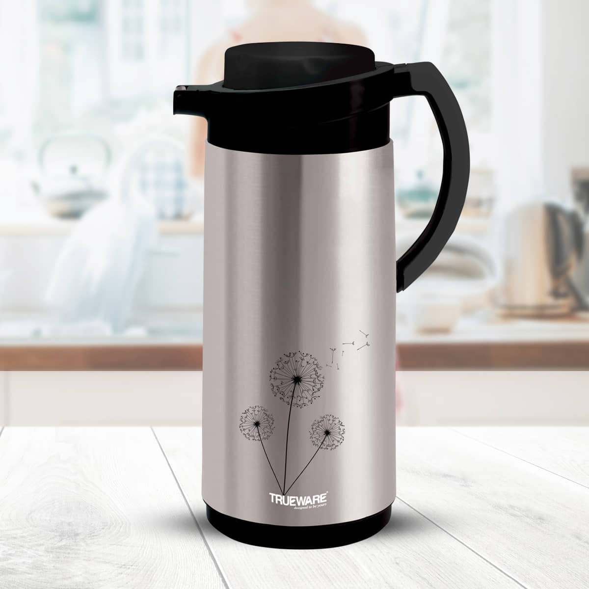 Trueware Ruff Tuff Black Steel Flask 750 ml